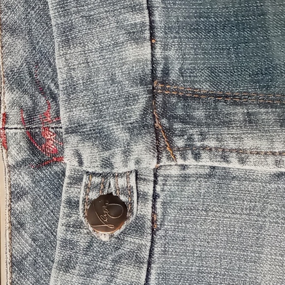 Venezia Straight Leg Red/Blue Thread Back Pocket Design Size 18 Average - Picture 5 of 8